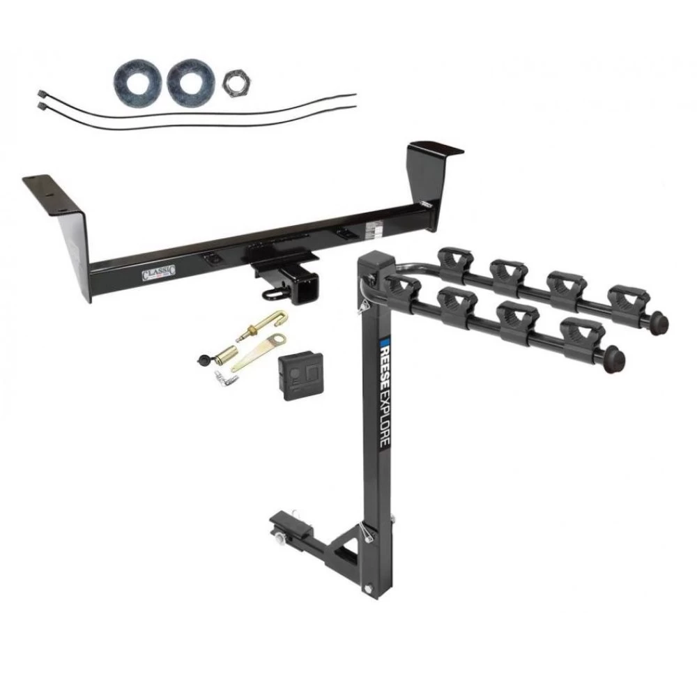 Custom Fit Trailer Hitch 4 Bike Carrier Installation Hardware Installation Instructions 75116 1393100G 63201 7010 Draw-Tite Trailer Tow Hitch 4 Bike Rack 01-06 Mitsubishi Montero Except Sport tilt away adult or child arms fold down carrier Lock and Cover Trailer Tow Hitch w/ 4 Bike Rack For 01-06 Mitsubishi Montero Except Sport tilt away adult or child arms fold down carrier w/ Lock and Cover
