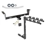 Custom Fit Trailer Hitch 4 Bike Carrier Installation Hardware Installation Instructions 75116 1393100G 63201 7010 Draw-Tite Trailer Tow Hitch 4 Bike Rack 01-06 Mitsubishi Montero Except Sport tilt away adult or child arms fold down carrier Lock and Cover Trailer Tow Hitch w/ 4 Bike Rack For 01-06 Mitsubishi Montero Except Sport tilt away adult or child arms fold down carrier w/ Lock and Cover