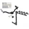 Trailer Tow Hitch w/ 4 Bike Rack For 01-04 Ford Escape Mazda Tribute tilt away adult or child arms fold down carrier w/ Lock and Cover