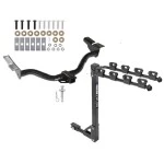 Trailer Tow Hitch w/ 4 Bike Rack For 01-04 Ford Escape Mazda Tribute tilt away adult or child arms fold down carrier 