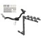 Trailer Tow Hitch w/ 4 Bike Rack For 01-04 Ford Escape Mazda Tribute tilt away adult or child arms fold down carrier 