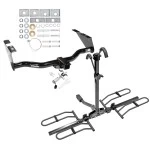 Custom Fit Trailer Hitch 2 Bike Carrier Rail Rack Anti Rattle Device w/ 2 Keys Installation Hardware Installation Instructions 75119 63134 63100 Draw-Tite Trailer Tow Hitch 96-07 Dodge Grand Caravan Chrysler Town & Country Platform Style 2 Bike Rack Trailer Tow Hitch For 96-07 Dodge Grand Caravan Chrysler Town & Country Platform Style 2 Bike Rack w/ Anti Rattle Hitch Lock