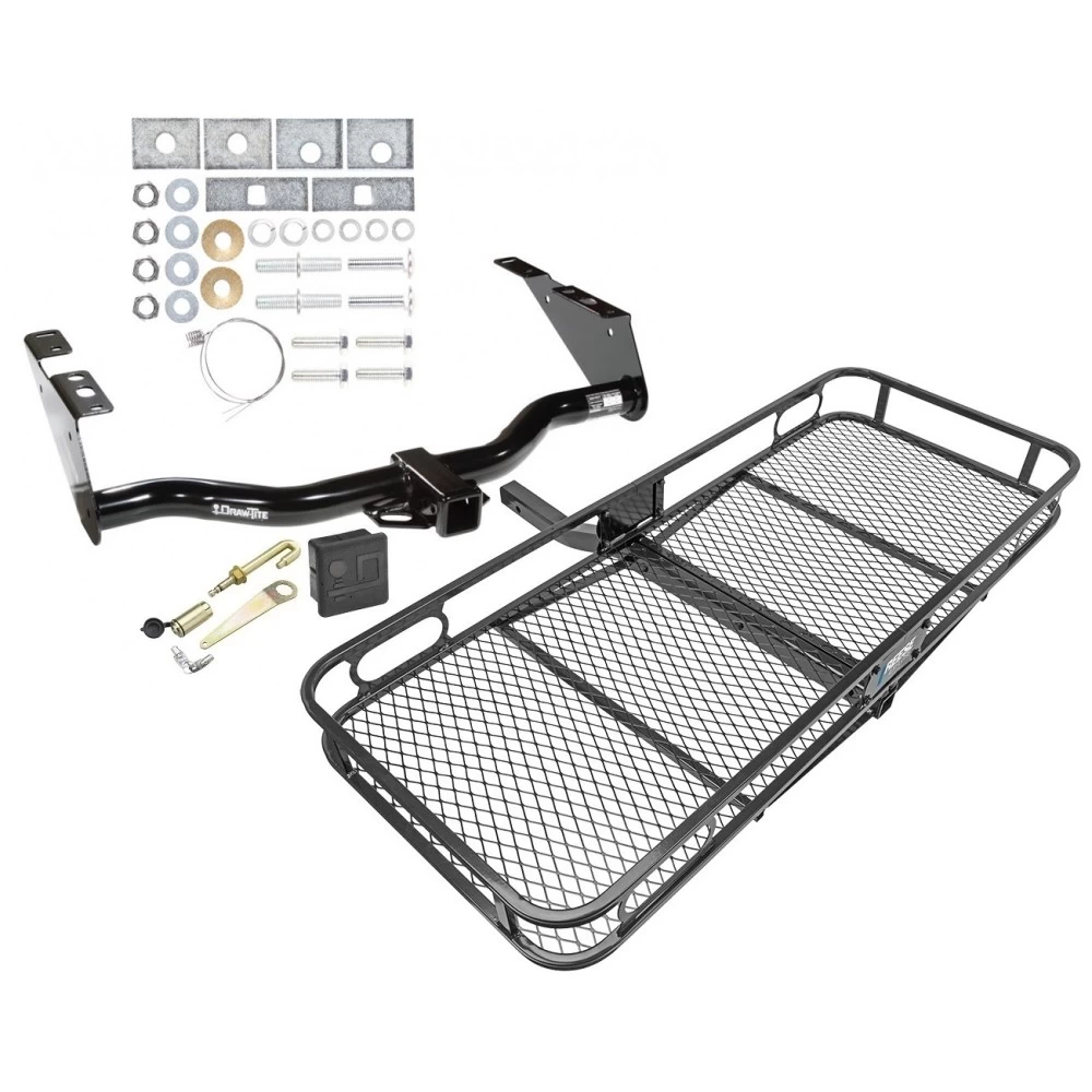 Trailer Tow Hitch For 96-07 Chrysler Dodge Plymouth Town and Country Grand Caravan Voyager Except Stow-n-Go Basket Cargo Carrier Platform Hitch Lock and Cover