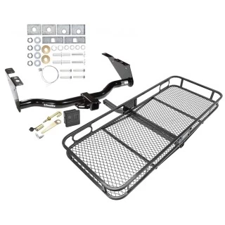 Trailer Tow Hitch For 96-07 Chrysler Dodge Plymouth Town and Country Grand Caravan Voyager Except Stow-n-Go Basket Cargo Carrier Platform Hitch Lock and Cover