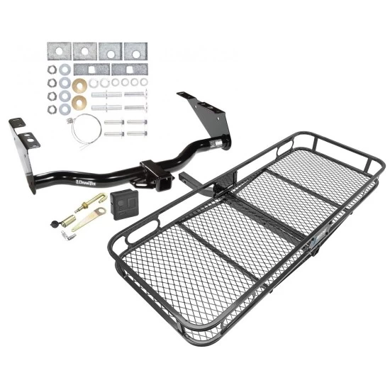 Trailer Tow Hitch For 96-07 Chrysler Dodge Plymouth Town and Country Grand Caravan Voyager Except Stow-n-Go Basket Cargo Carrier Platform Hitch Lock and Cover