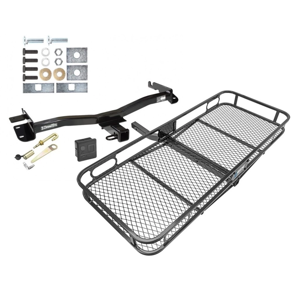 Trailer Tow Hitch For 98-03 Toyota Sienna Basket Cargo Carrier Platform Hitch Lock and Cover