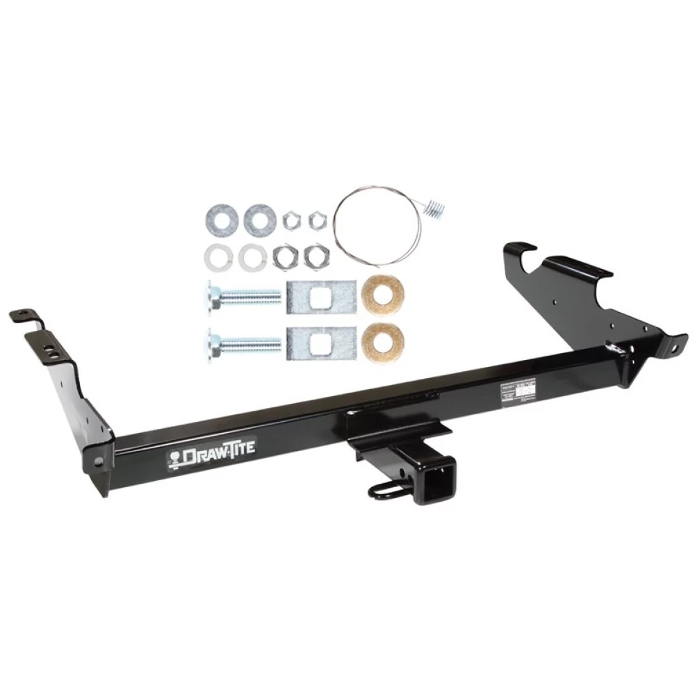 Trailer Tow Hitch For 78-96 Chevy GMC G Series Van Full Size Except Step Bumper Platform Style 2 Bike Rack w/ Anti Rattle Hitch Lock