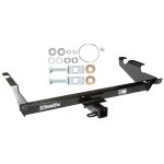 Trailer Tow Hitch For 78-96 Chevy GMC G Series Van Full Size Except Step Bumper Platform Style 2 Bike Rack w/ Anti Rattle Hitch Lock