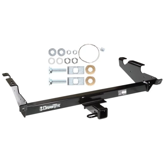 Trailer Tow Hitch For 78-96 Chevy GMC G Series Van Full Size Except Step Bumper Platform Style 2 Bike Rack w/ Anti Rattle Hitch Lock