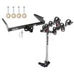 Trailer Tow Hitch For 85-05 Chevy Astro GMC Safari w/ 4 Bike Carrier Rack