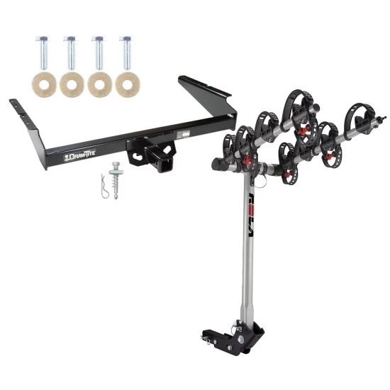 Trailer Tow Hitch For 85-05 Chevy Astro GMC Safari w/ 4 Bike Carrier Rack