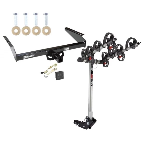 Trailer Tow Hitch For 85-05 Chevy Astro GMC Safari 4 Bike Rack w/ Hitch Lock and Cover