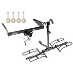 Trailer Tow Hitch For 85-05 Chevy Astro GMC Safari Platform Style 2 Bike Rack w/ Anti Rattle Hitch Lock