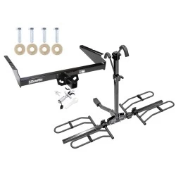 Trailer Tow Hitch For 85-05 Chevy Astro GMC Safari Platform Style 2 Bike Rack w/ Anti Rattle Hitch Lock