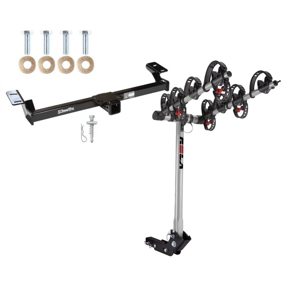 Trailer Tow Hitch For 96-05 Toyota RAV4 All Models w/ 4 Bike Carrier Rack