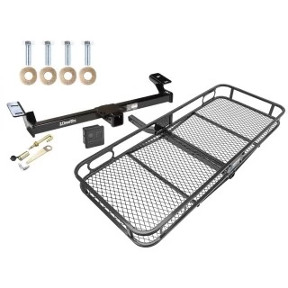 Trailer Tow Hitch For 96-05 Toyota RAV4 All Models Basket Cargo Carrier Platform Hitch Lock and Cover
