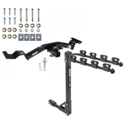 Trailer Tow Hitch w/ 4 Bike Rack For 01-07 Toyota Sequoia tilt away adult or child arms fold down carrier 