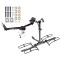 Trailer Tow Hitch For 02-05 Ford Explorer Mercury Mountaineer Aviator Platform Style 2 Bike Rack w/ Anti Rattle Hitch Lock