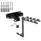 Trailer Tow Hitch w/ 4 Bike Rack For 2002 Dodge Ram 1500 All Models 2003 Built Before Nov 2002 tilt away adult or child arms fold down carrier w/ Lock and Cover