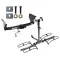 Trailer Tow Hitch For 99-04 Jeep Grand Cherokee Platform Style 2 Bike Rack w/ Anti Rattle Hitch Lock