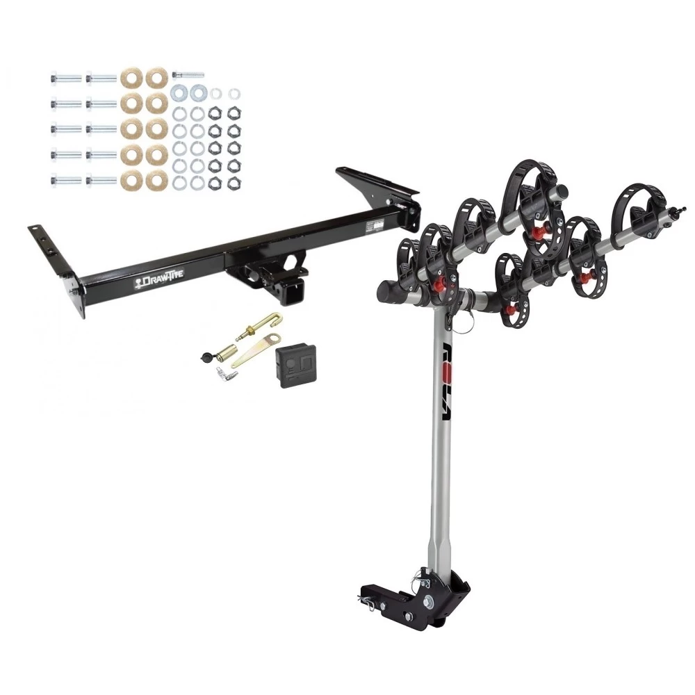 Trailer Tow Hitch For 93-98 Toyota T100 4 Bike Rack w/ Hitch Lock and Cover