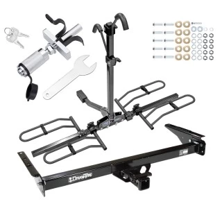 Trailer Tow Hitch For 93-98 Toyota T100 Platform Style 2 Bike Rack w/ Anti Rattle Hitch Lock