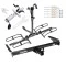 Trailer Tow Hitch For 93-98 Toyota T100 Platform Style 2 Bike Rack w/ Anti Rattle Hitch Lock