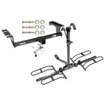 Trailer Tow Hitch For 03-07 Nissan Murano All Styles Platform Style 2 Bike Rack w/ Anti Rattle Hitch Lock
