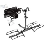 Trailer Tow Hitch For 03-10 Dodge Ram 1500 2500 3500 Except OEM Hitch or Cab & Chassis Platform Style 2 Bike Rack w/ Anti Rattle Hitch Lock