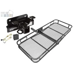 Trailer Tow Hitch For 03-09 Dodge Ram 1500 2500 3500 Basket Cargo Carrier Platform Hitch Lock and Cover