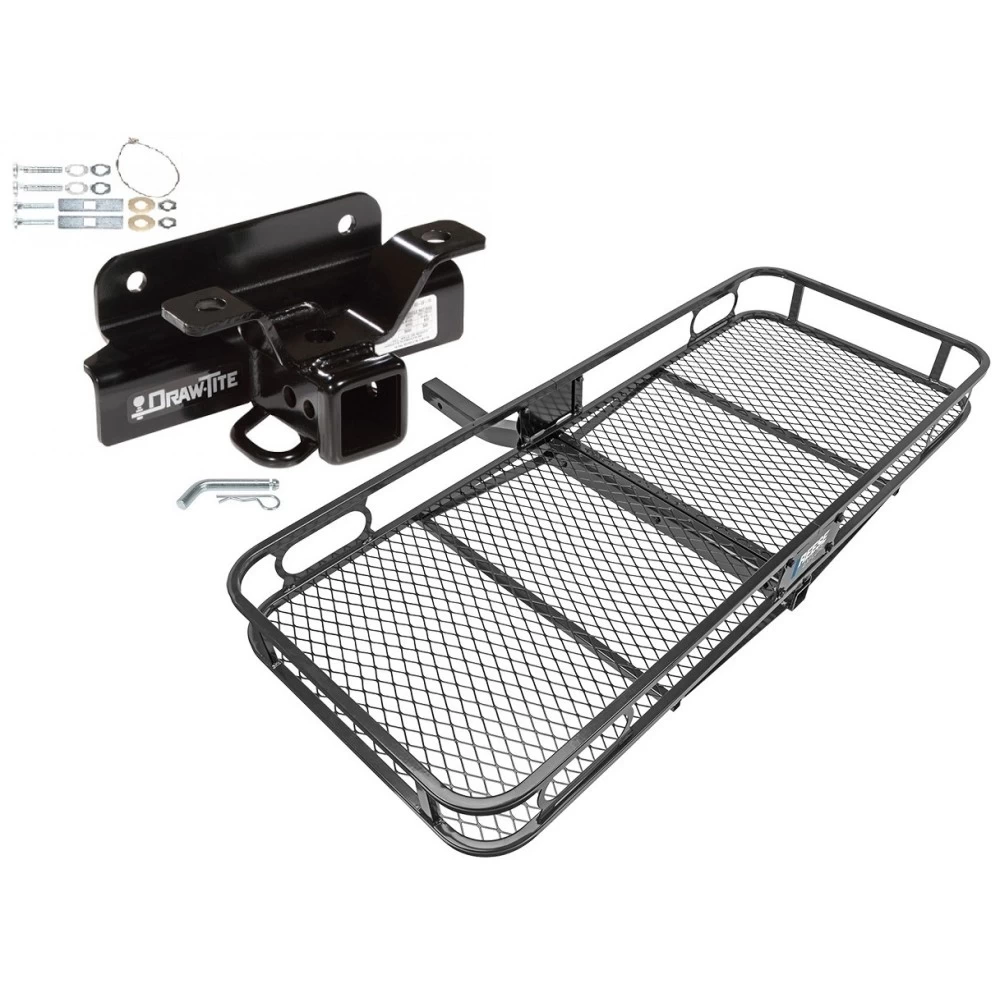 Trailer Tow Hitch For 03-10 Dodge Ram 1500 2500 3500 Except OEM Hitch or Cab & Chassis Basket Cargo Carrier Platform w/ Hitch Pin