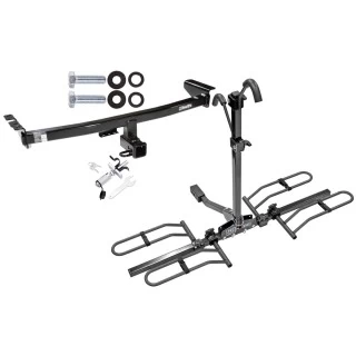 Trailer Tow Hitch For 03-14 Volvo XC90 All Models Platform Style 2 Bike Rack w/ Anti Rattle Hitch Lock