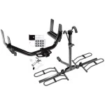 Trailer Tow Hitch For 04-05 Ford F-150 2006 Lincoln Mark LT Platform Style 2 Bike Rack w/ Anti Rattle Hitch Lock