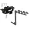 Trailer Tow Hitch w/ 4 Bike Rack For 04-09 Dodge Durango 07-09 Chrysler Aspen tilt away adult or child arms fold down carrier