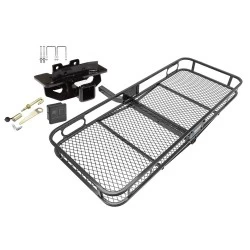 Trailer Tow Hitch For 04-09 Dodge Durango 07-09 Chrysler Aspen Basket Cargo Carrier Platform Hitch Lock and Cover