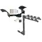 Trailer Tow Hitch w/ 4 Bike Rack For 04-09 Cadillac SRX All Models 4 Bike Rack tilt away adult or child arms fold down carrier w/ Lock and Cover