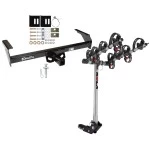 Trailer Tow Hitch For 98-04 Nissan Frontier 88-97 Pickup 86-94 D21 w/ 4 Bike Carrier Rack