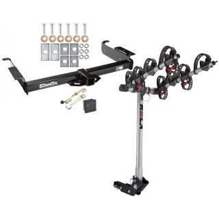 Trailer Tow Hitch For 96-24 Chevy Express GMC Savana Van 4 Bike Rack w/ Hitch Lock and Cover Trailer Tow Hitch For 96-24 Chevy Express GMC Savana Van 4 Bike Rack w/ Hitch Lock and Cover
