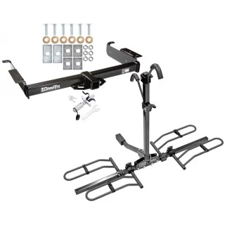 Trailer Tow Hitch For 96-24 Chevy Express GMC Savana Van Platform Style 2 Bike Rack w/ Anti Rattle Hitch Lock Trailer Tow Hitch For 96-24 Chevy Express GMC Savana Van Platform Style 2 Bike Rack w/ Anti Rattle Hitch Lock