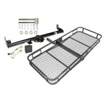 Trailer Tow Hitch For 97-06 Jeep Wrangler TJ All Models Basket Cargo Carrier Platform Hitch Lock and Cover