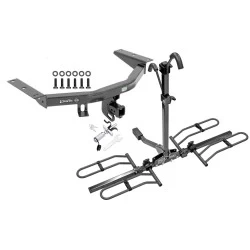 Trailer Tow Hitch For 14-20 Acura MDX 16-22 Honda Pilot Platform Style 2 Bike Rack w/ Anti Rattle Hitch Lock