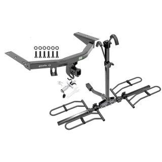 Trailer Tow Hitch For 14-20 Acura MDX 16-22 Honda Pilot Platform Style 2 Bike Rack w/ Anti Rattle Hitch Lock