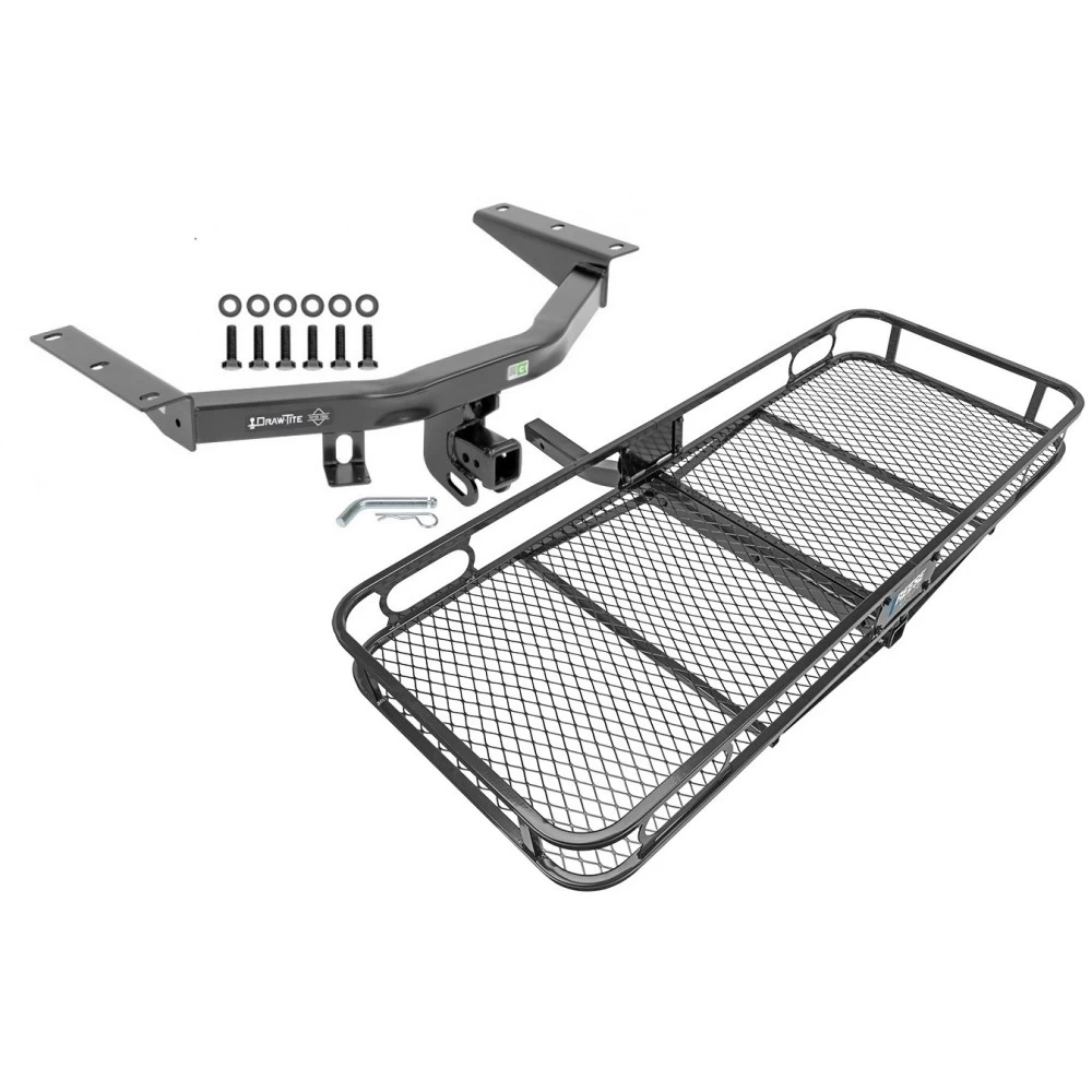 Trailer Tow Hitch For 14-20 Acura MDX 16-22 Honda Pilot Basket Cargo Carrier Platform w/ Hitch Pin