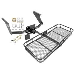 Trailer Tow Hitch For 09-18 Dodge Ram 1500 19-24 Classic Except OEM Hitch Basket Cargo Carrier Platform Hitch Lock and Cover