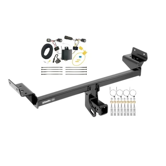 Trailer Tow Hitch For 15-18 Ford Edge Sport & Titanium w/ Wiring Harness Kit