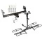 Trailer Tow Hitch For 05-13 Toyota Tacoma Except X-Runner 13-15 All Models Platform Style 2 Bike Rack w/ Anti Rattle Hitch Lock