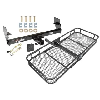 Trailer Tow Hitch For 05-13 Toyota Tacoma Except X-Runner 13-15 All Models Basket Cargo Carrier Platform Hitch Lock and Cover