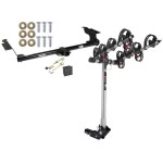 Trailer Tow Hitch For 99-17 Honda Odyssey All Models 4 Bike Rack w/ Hitch Lock and Cover