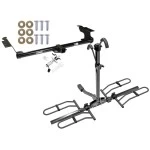 Trailer Tow Hitch For 99-17 Honda Odyssey All Models Platform Style 2 Bike Rack w/ Anti Rattle Hitch Lock