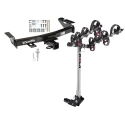 Trailer Tow Hitch For 97-09 Terraza Uplander Venture Montana Trans Sport Relay w/ 4 Bike Carrier Rack